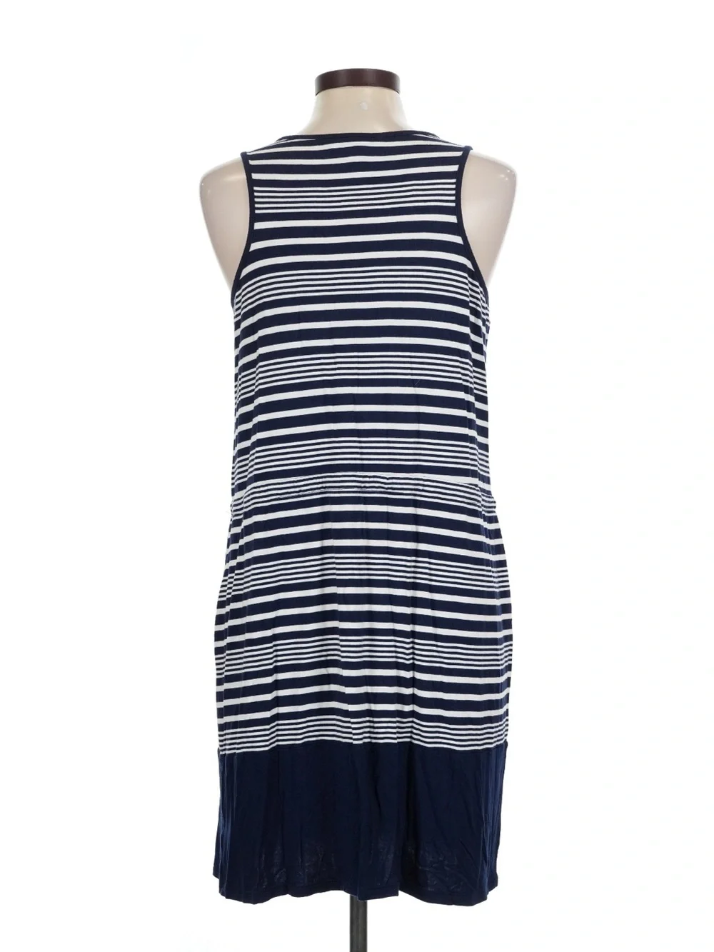 Olive & Oak Navy and White Striped Sleeveless Cover-Up Dress